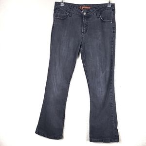 D. Jeans size 12 womens black grey jeans